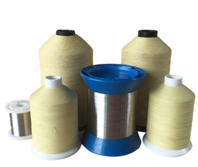 高温管道、阀门软护罩高温缝纫线、增强耐温芳纶包覆钢丝缝纫线